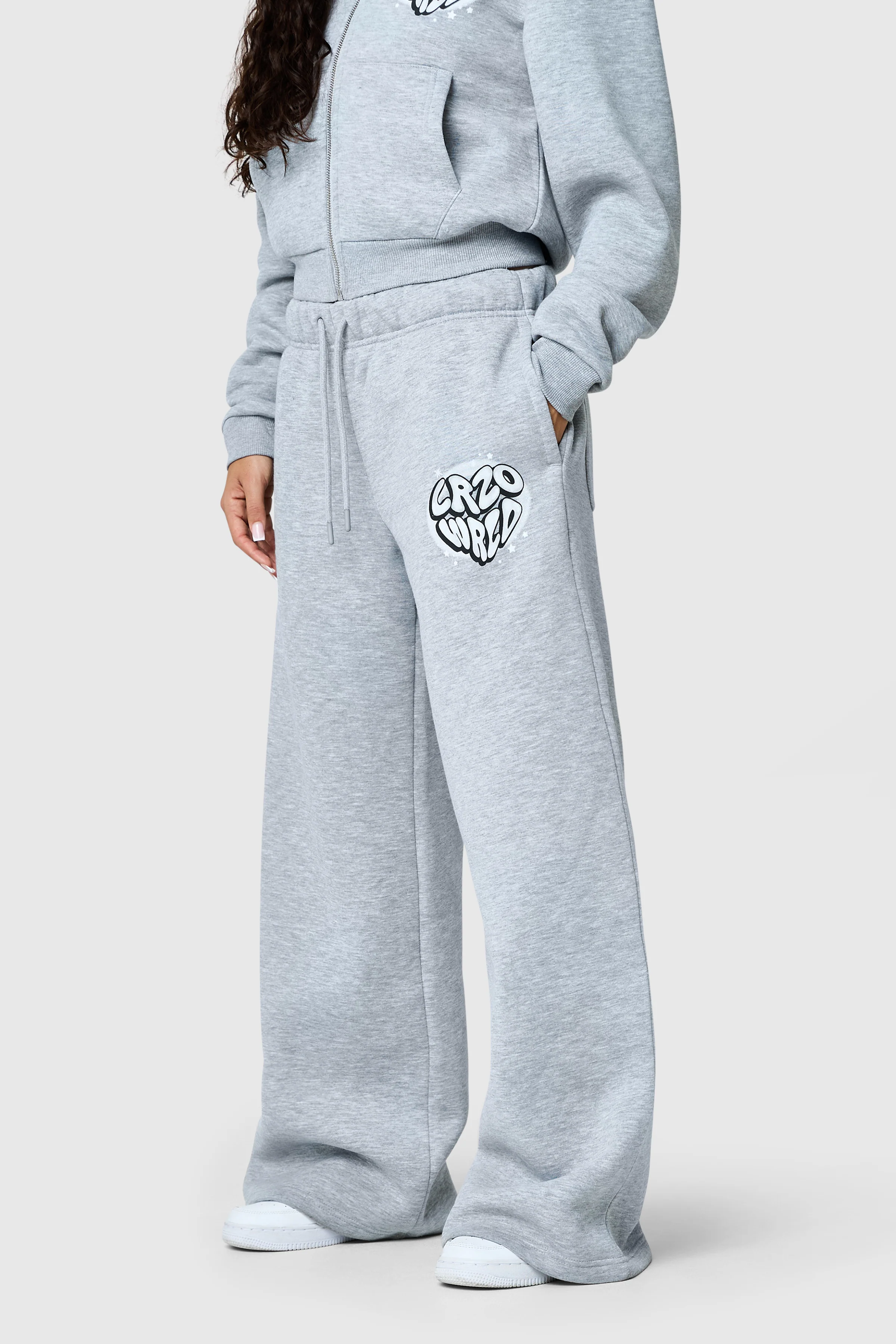 Womens Nova Tracksuit - Grey Marl - Image 6