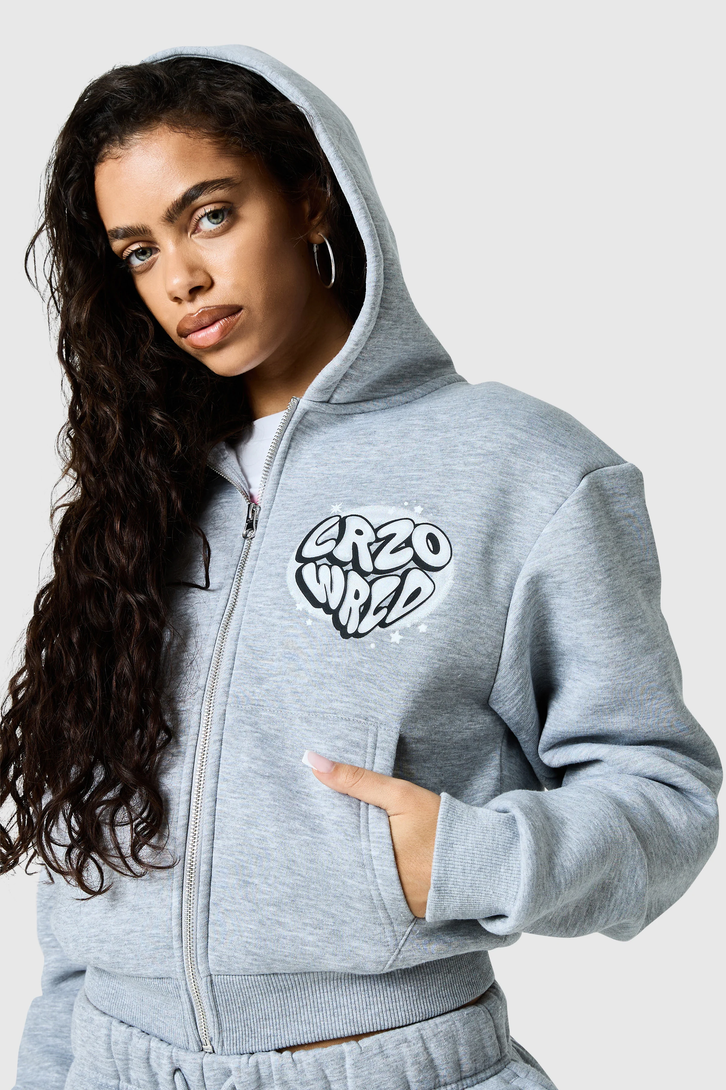 Womens Nova Tracksuit - Grey Marl - Image 7