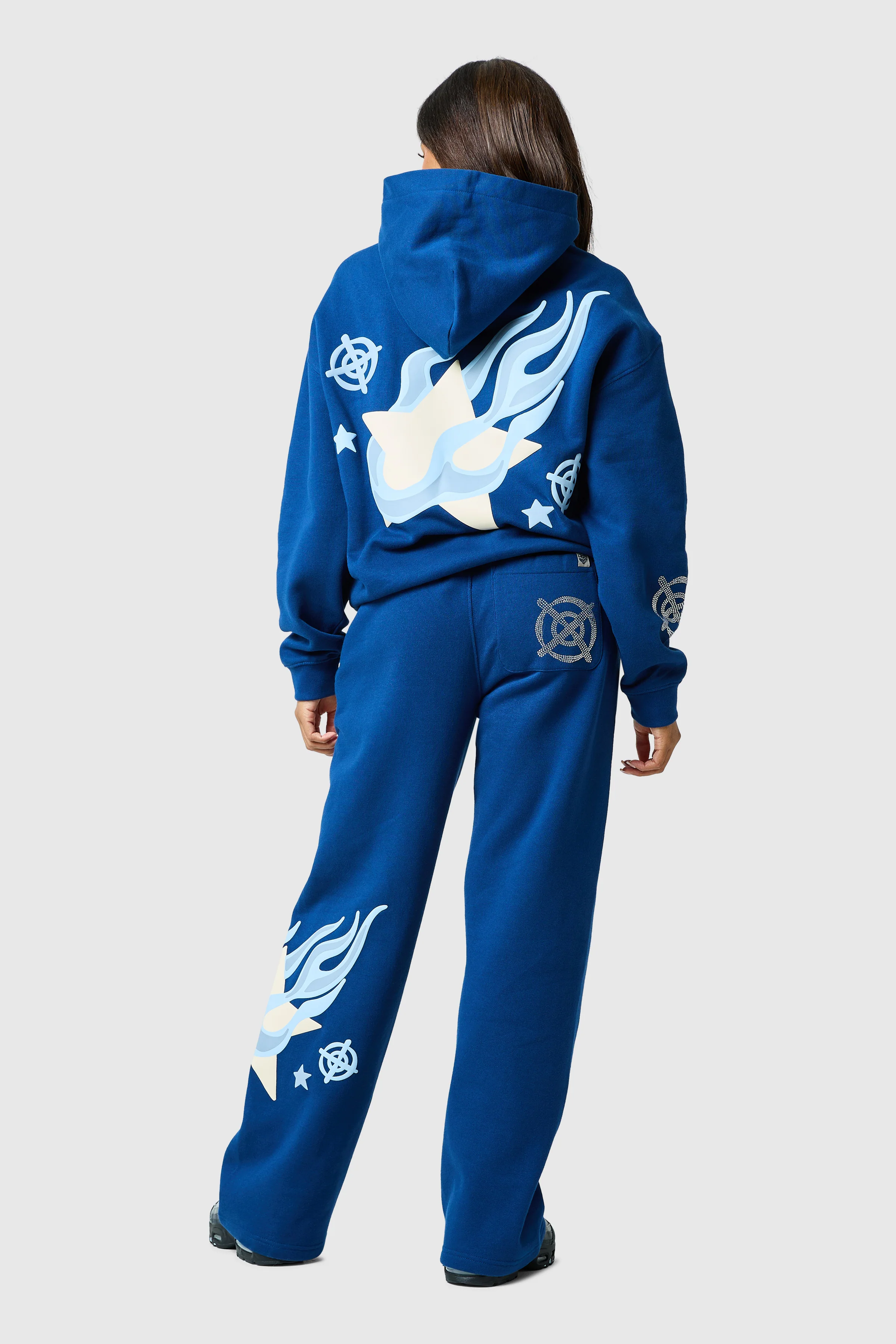 Womens Shoot For The Stars Hood - Ocean Navy - Image 5