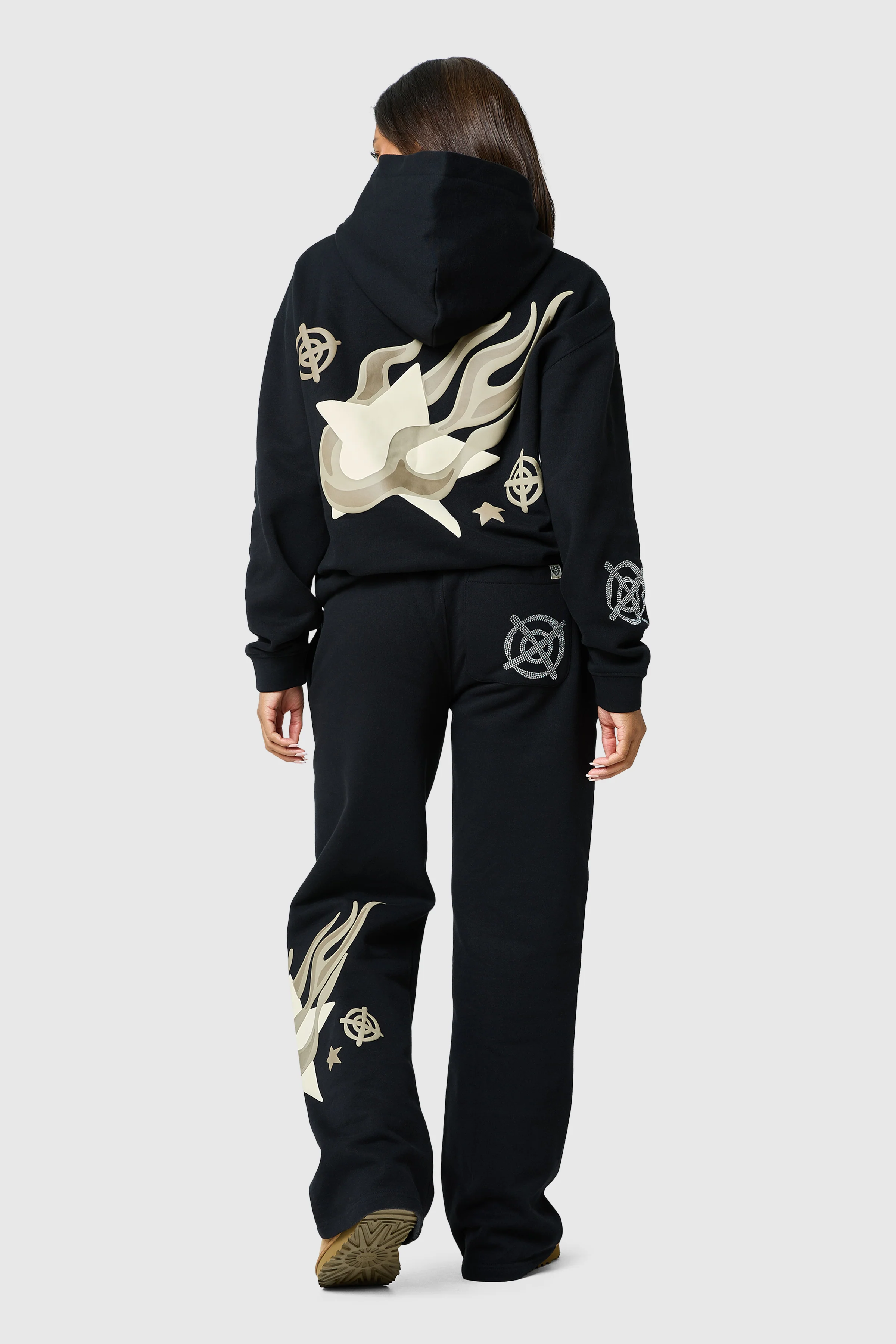 Womens Shoot For The Stars Jogger - Black - Image 4