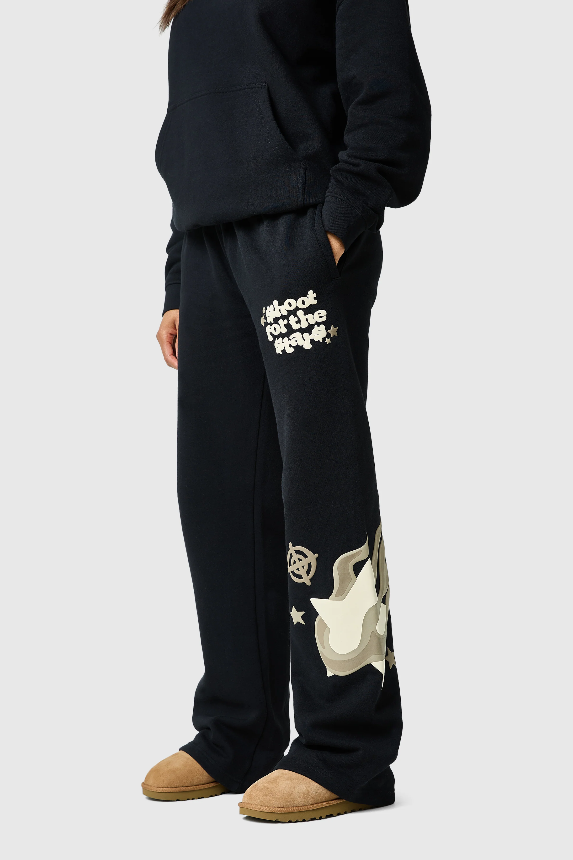 Womens Shoot For The Stars Jogger - Black - Image 5