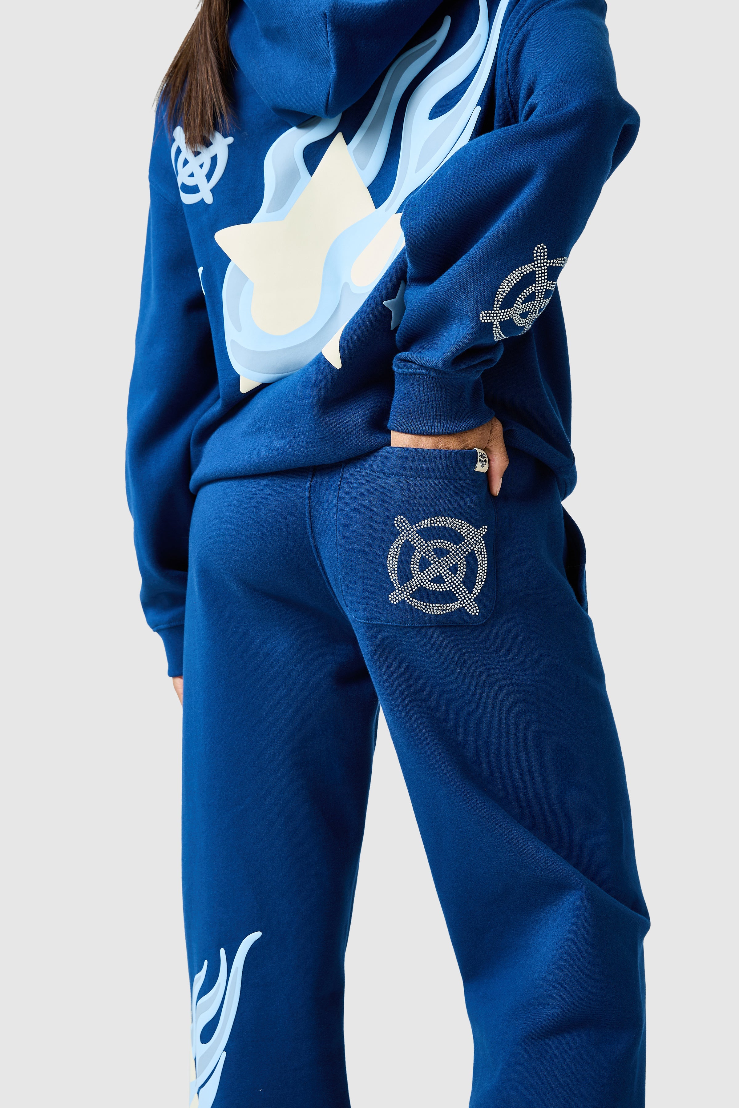 Womens Shoot For The Stars Jogger - Ocean Navy - Image 3