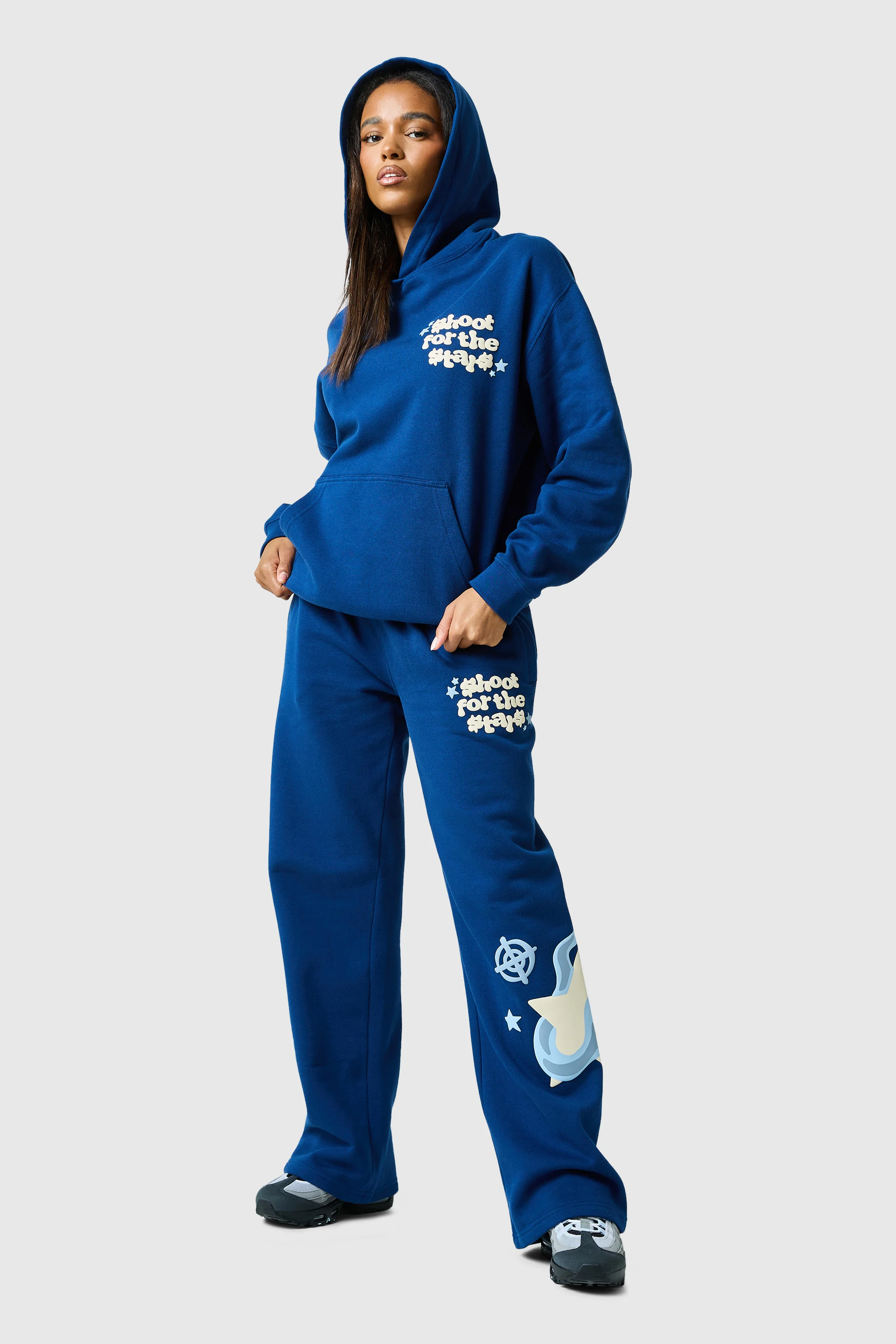 Womens Shoot For The Stars Jogger - Ocean Navy - Image 4