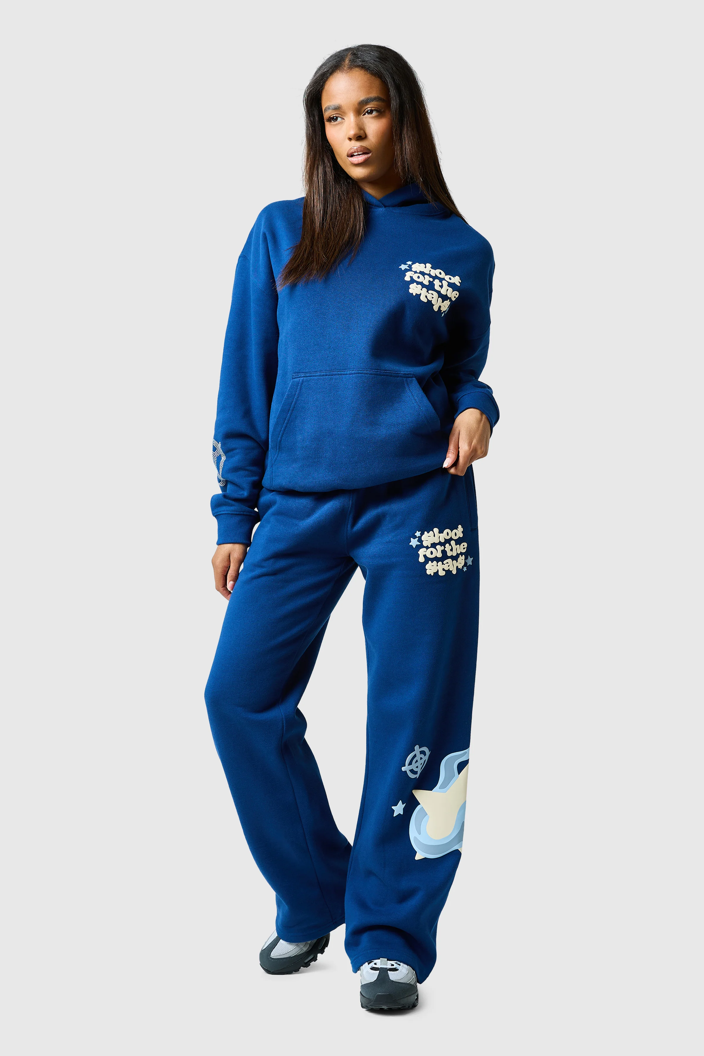 Womens Shoot For The Stars Tracksuit - Ocean Navy - Image 10