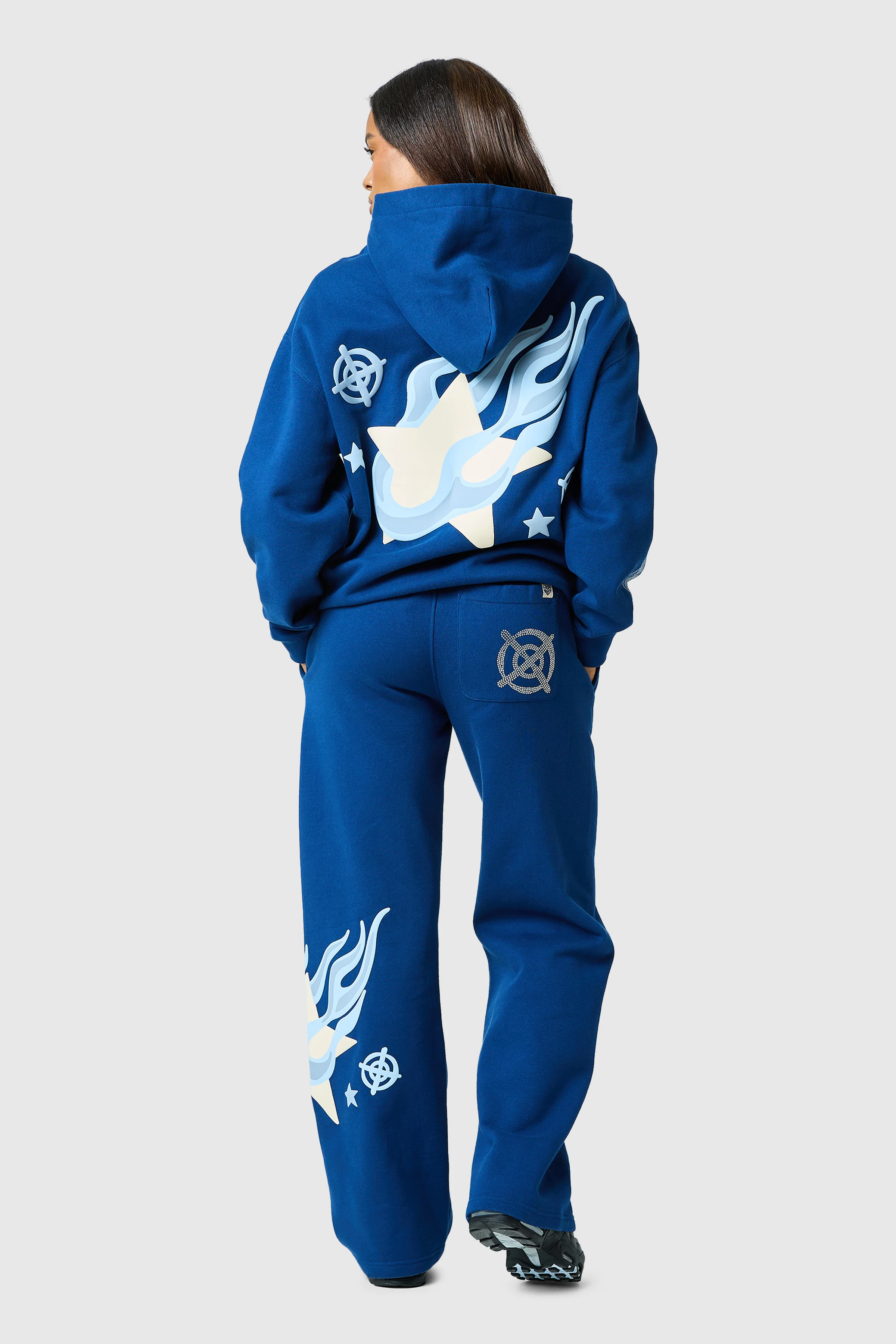 Womens Shoot For The Stars Tracksuit - Ocean Navy - Image 11