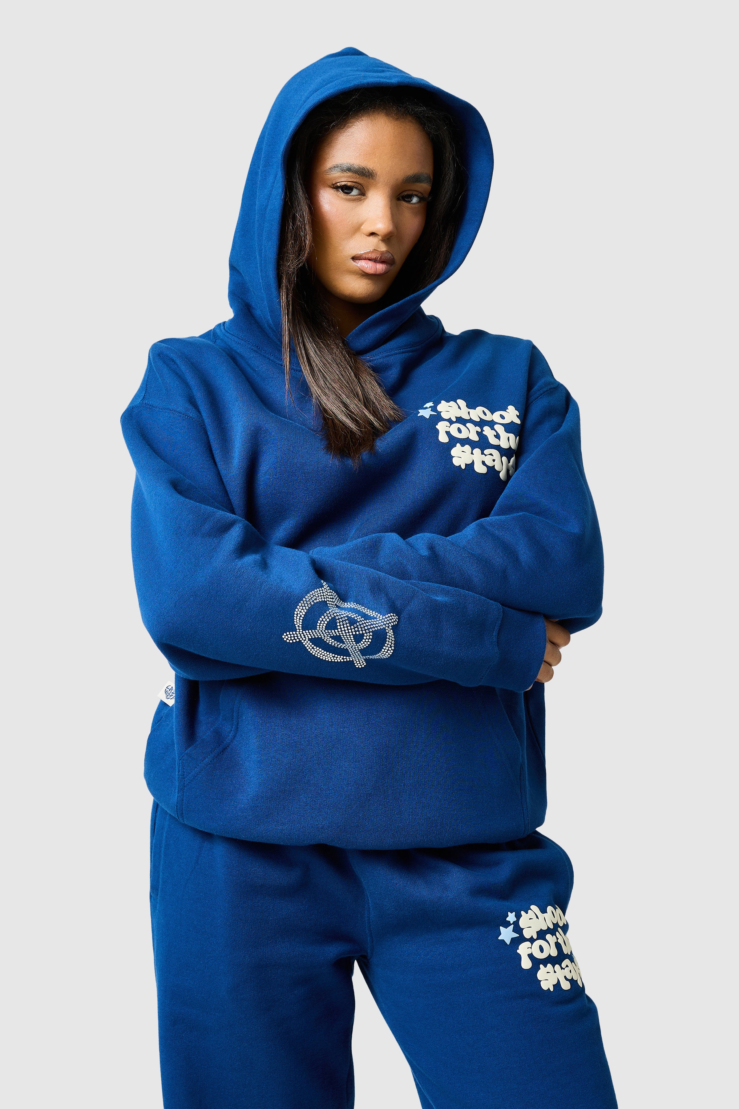 Womens Shoot For The Stars Tracksuit - Ocean Navy - Image 3