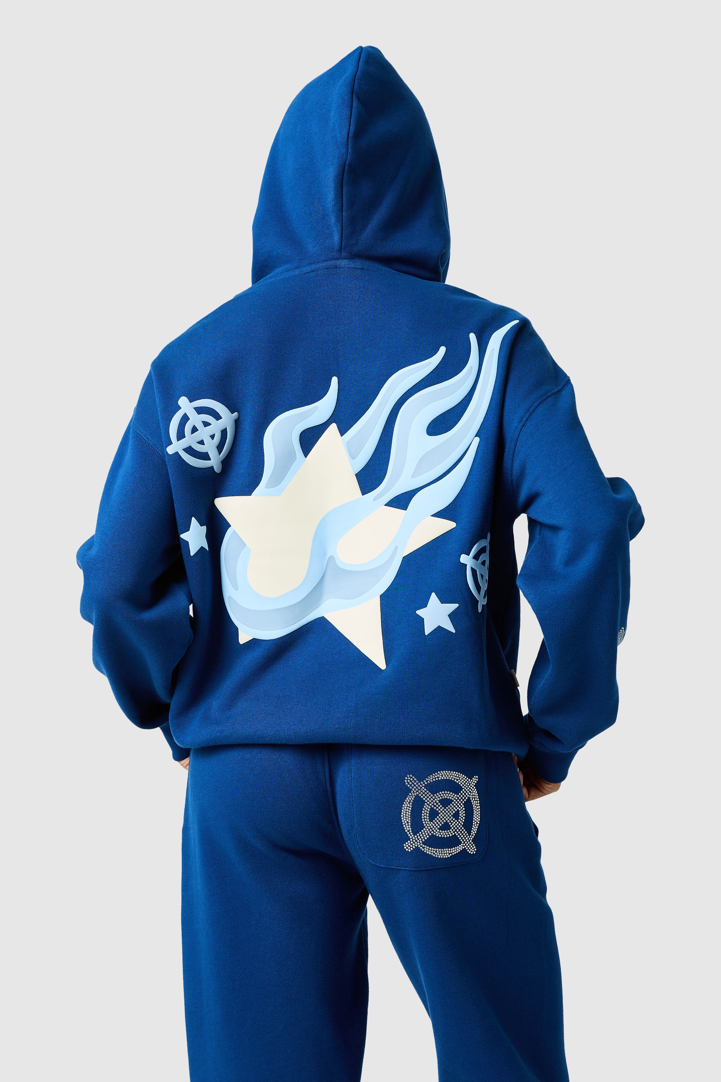 Womens Shoot For The Stars Tracksuit - Ocean Navy - Image 5