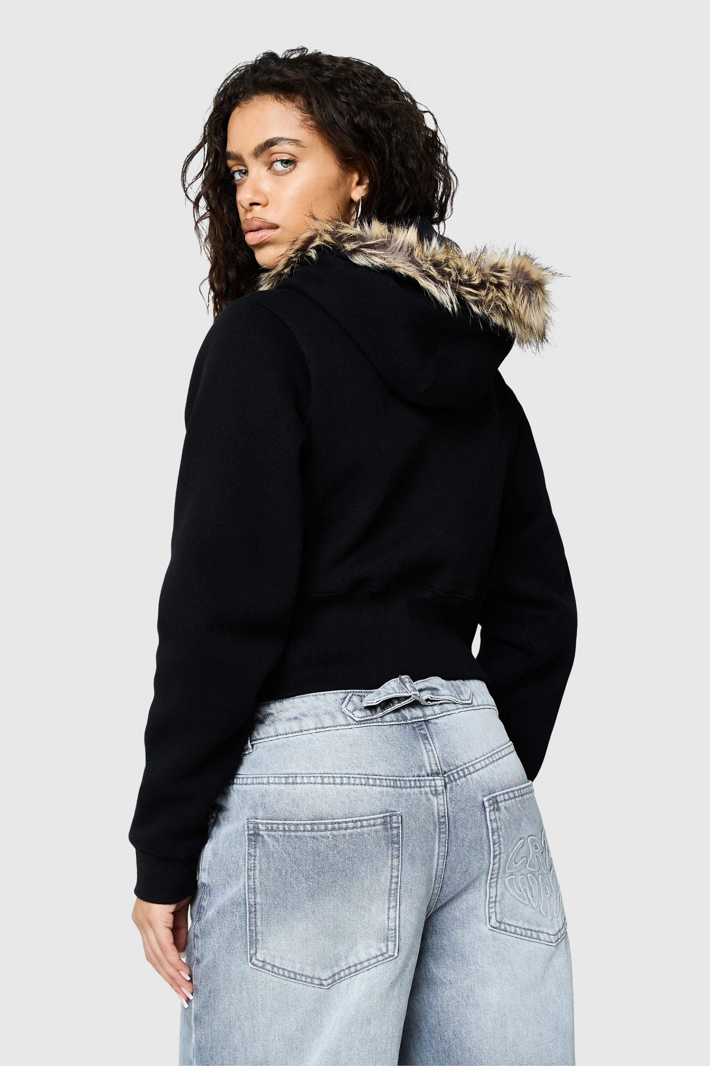 Womens Yasmin Hood - Black - Image 3