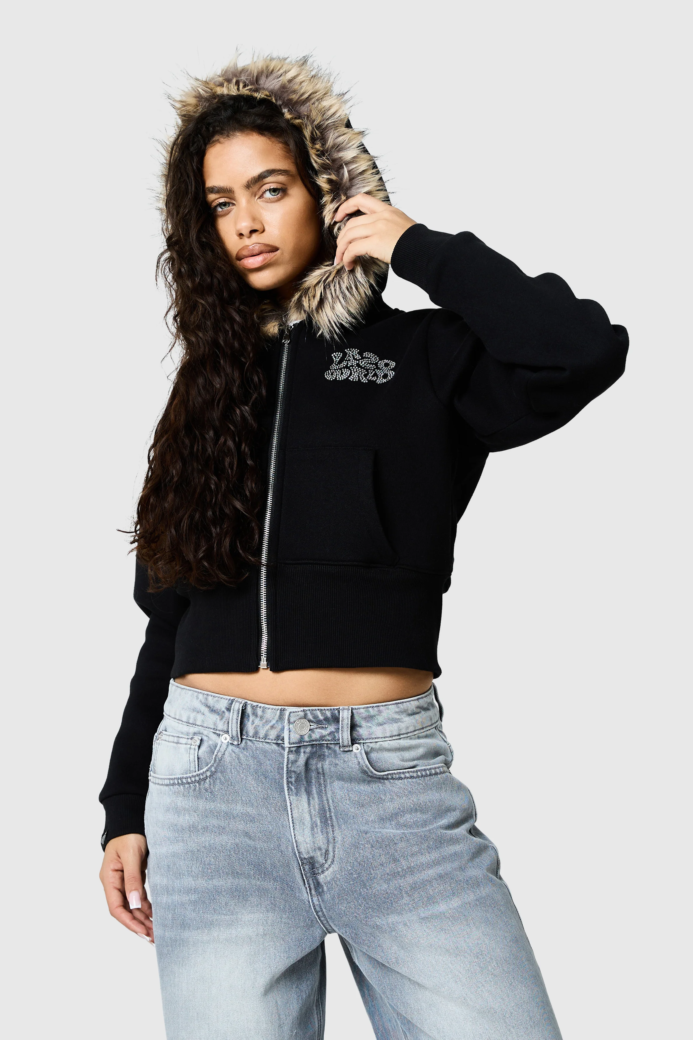 Womens Yasmin Hood - Black - Image 4