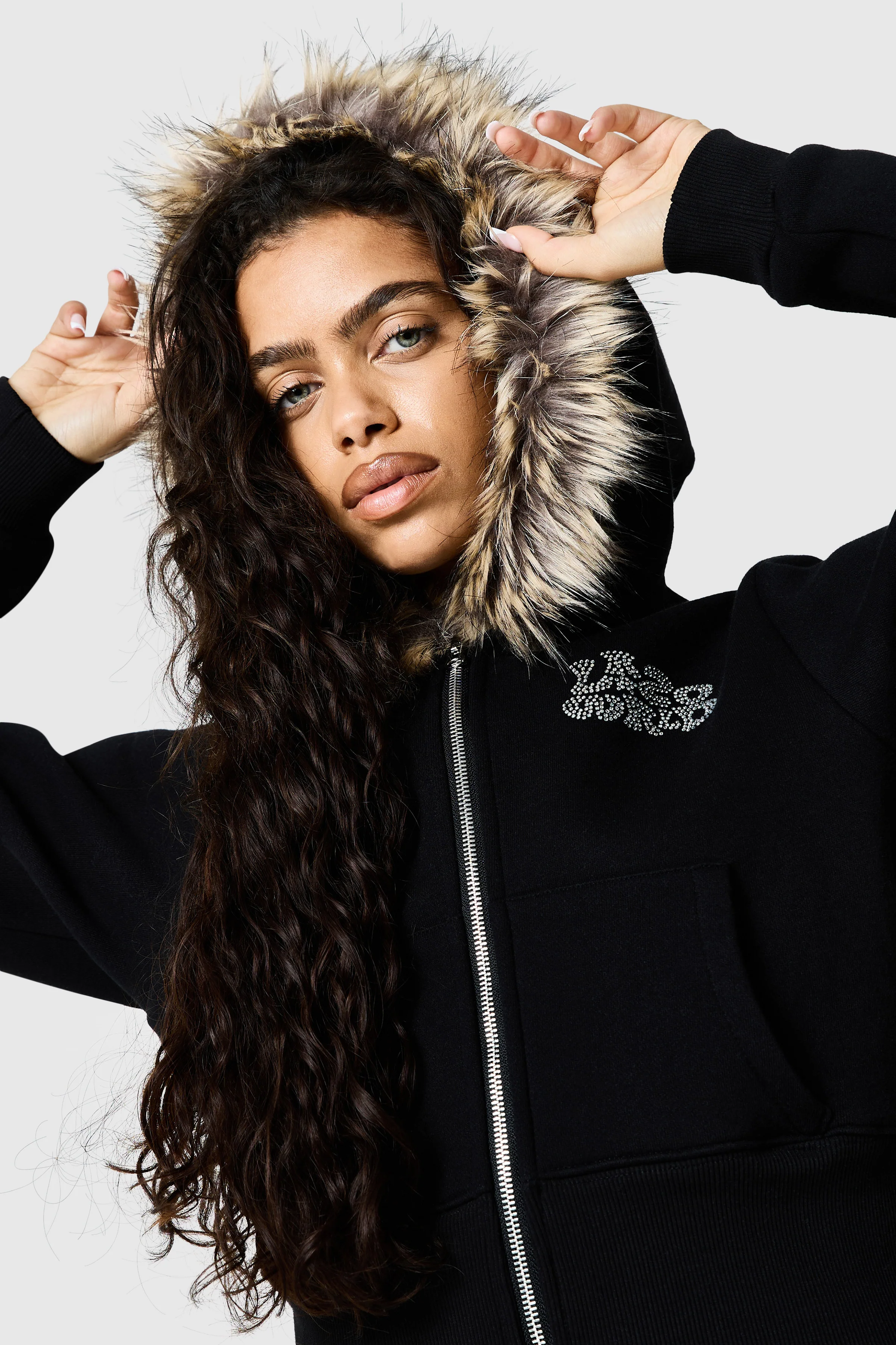 Womens Yasmin Hood - Black - Image 5