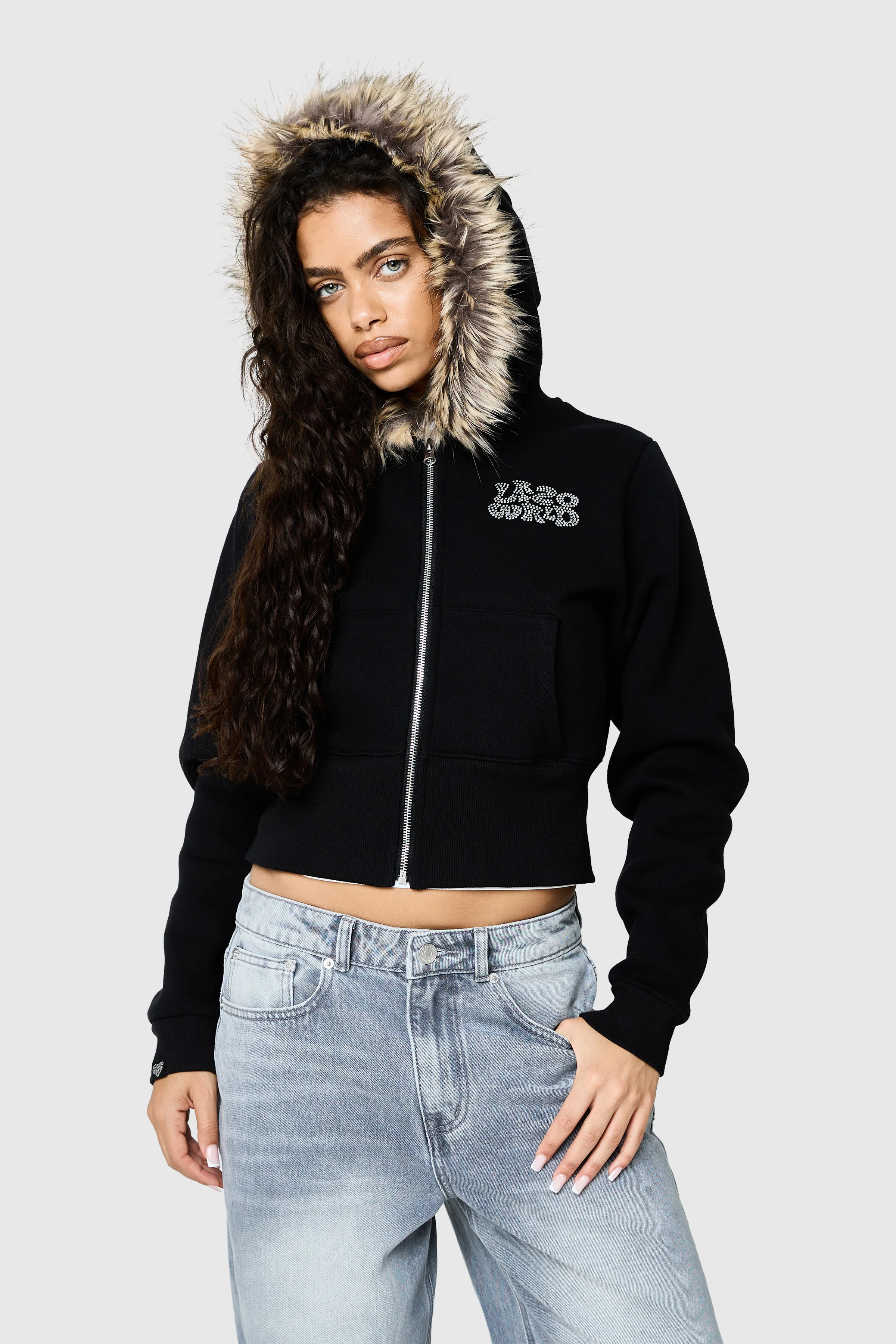 Womens Yasmin Hood - Black - Image 6