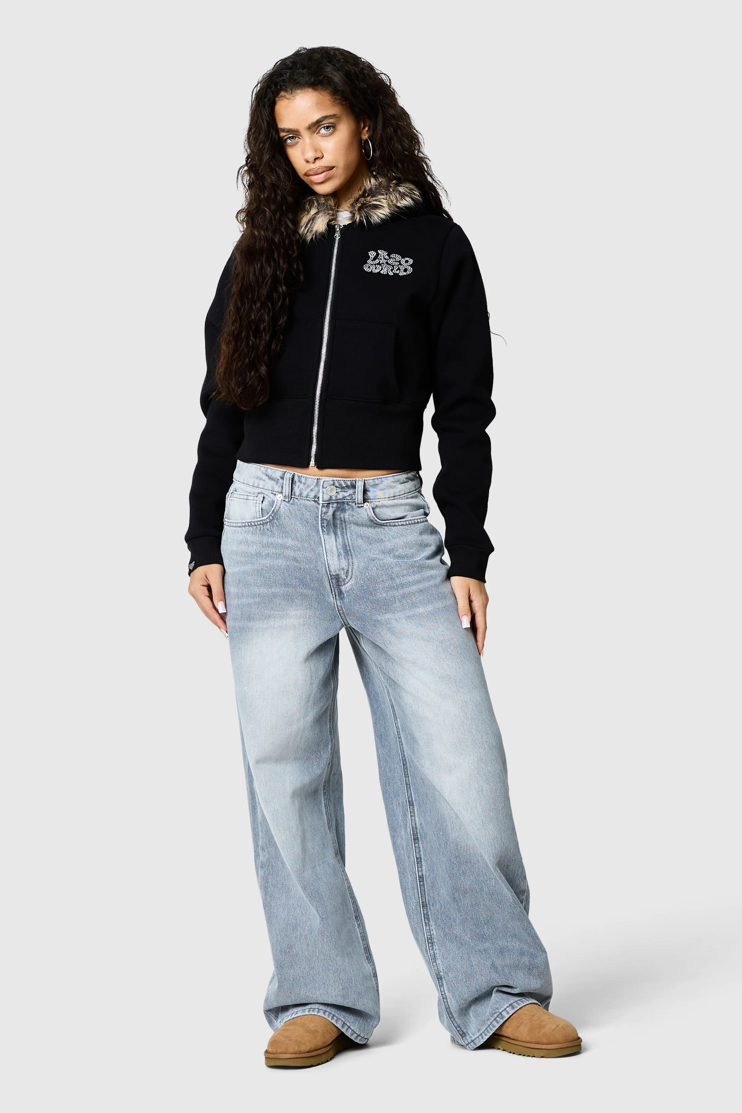 Womens Yasmin Hood - Black - Image 7