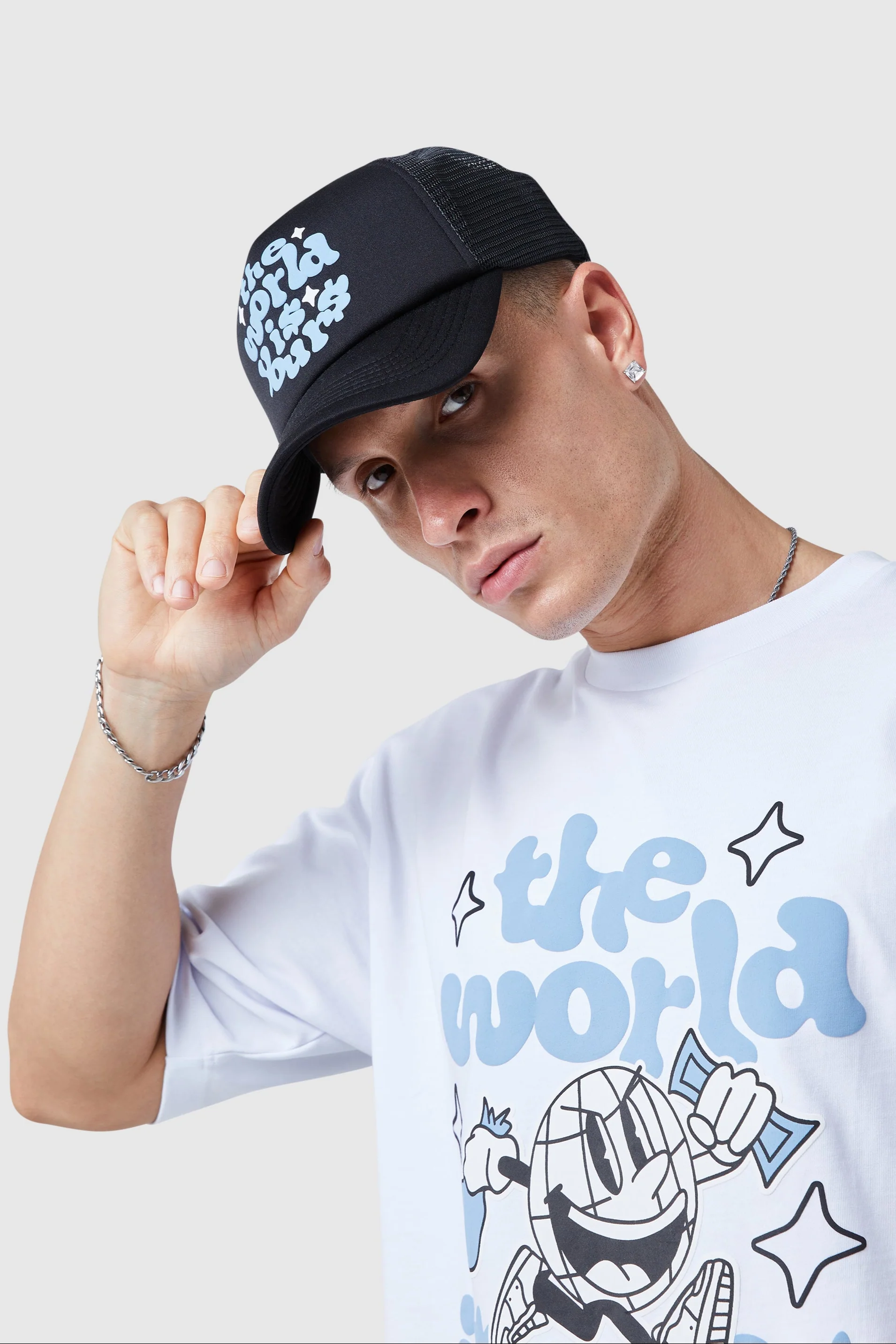 World Is Yours Trucker Cap - Black - Image 3