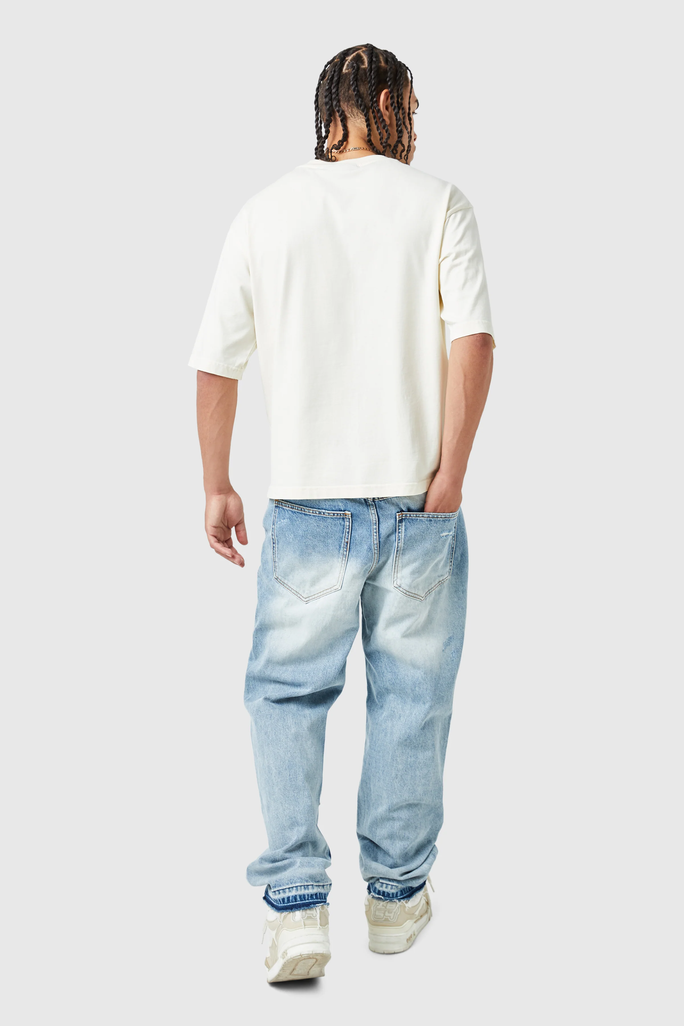 Xavier Relaxed Jean - Blue Stone Wash - Image 5