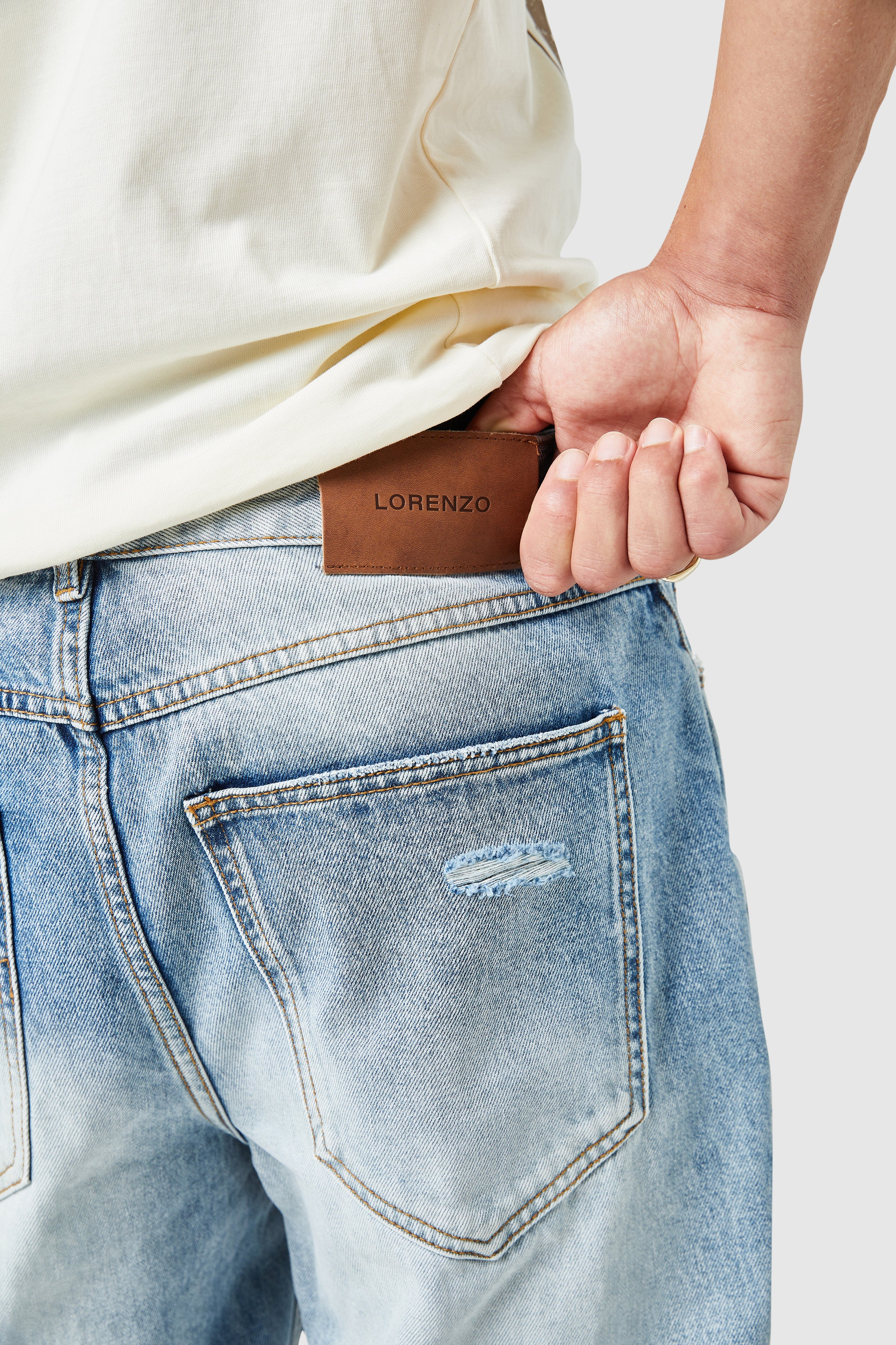 Xavier Relaxed Jean - Blue Stone Wash - Image 7